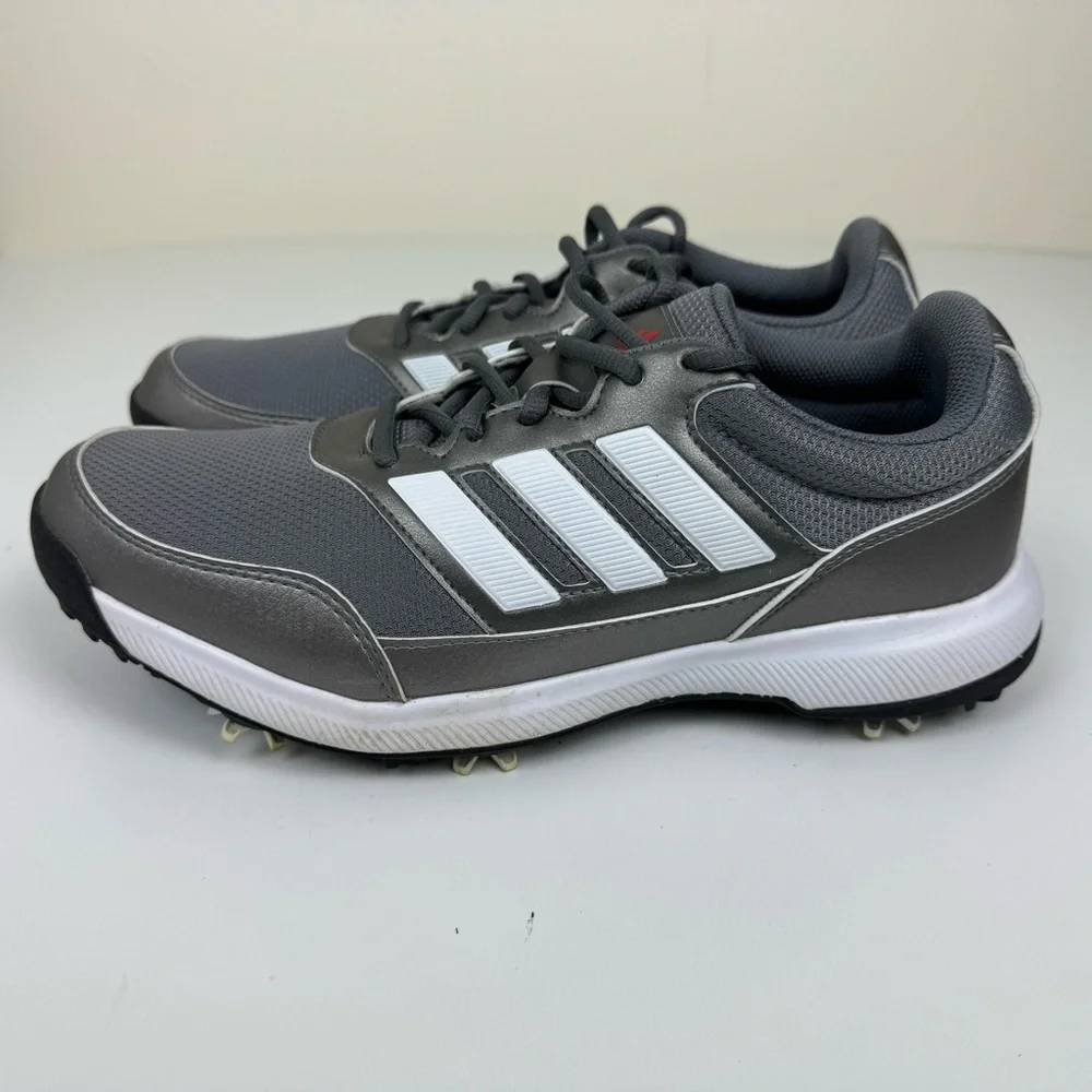 Adidas Tech Response 2.0 Iron White Scarlet Mens Wide‎ Width Golf Shoes EE9420